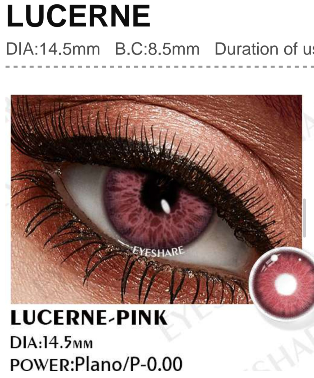 Lucerne Pink 0.00d